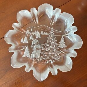 Vintage Walther Glas Mikasa Germany Christmas Story